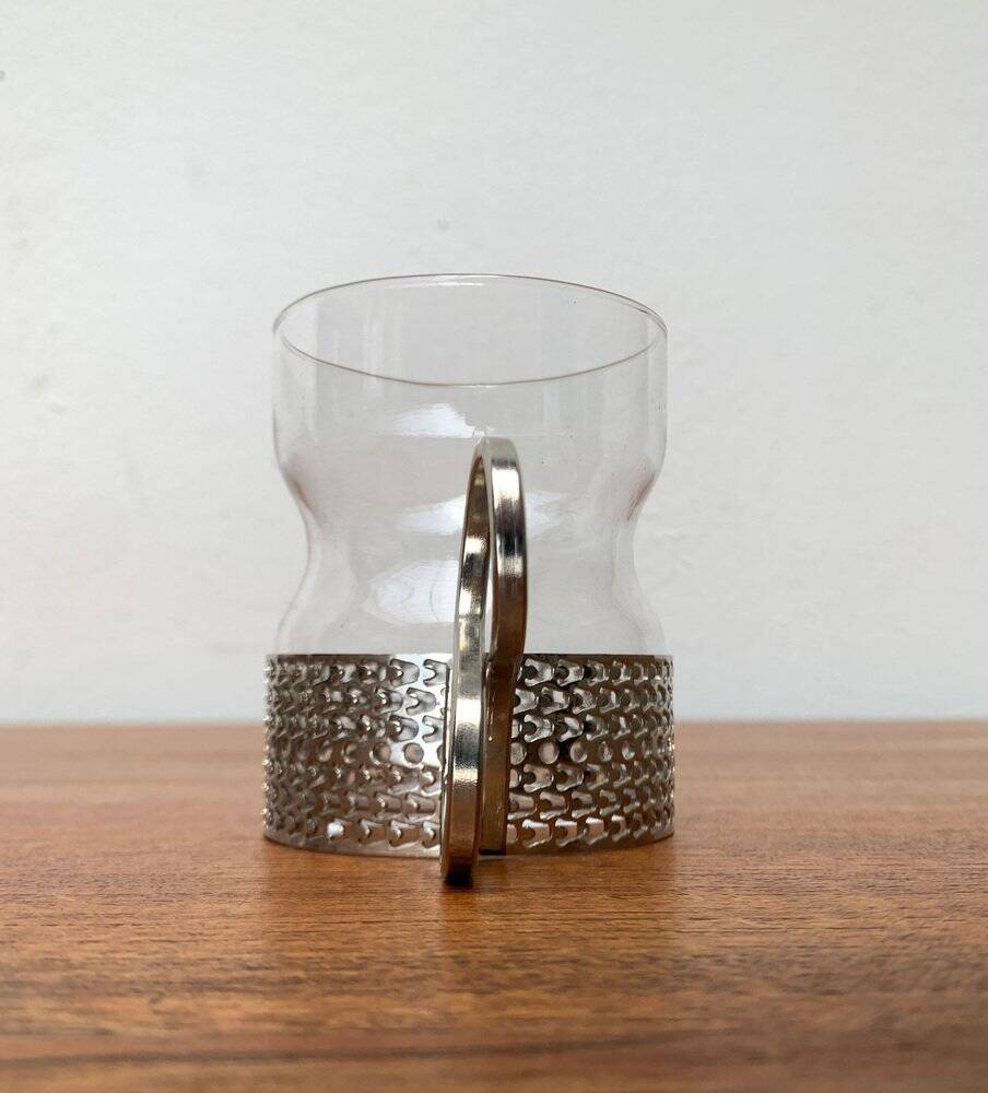 Mid-century Finnish Tsaikka tea glass by Timo Sarpaneva for Iittala.