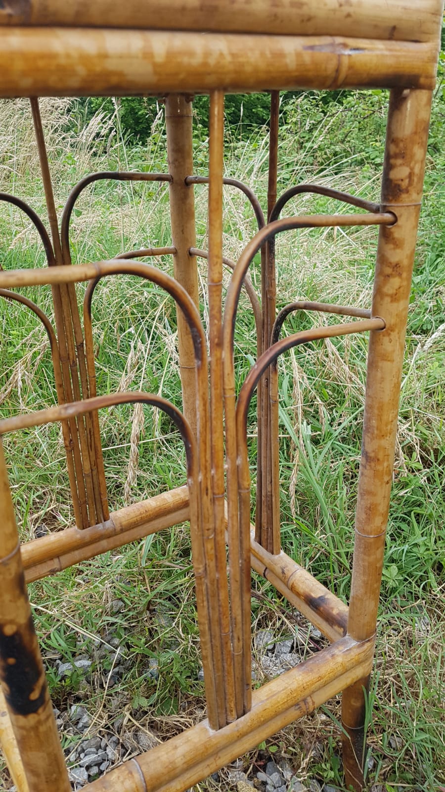 Vintage rattan selette