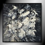 Tableau peinture abstrait "clandestin"