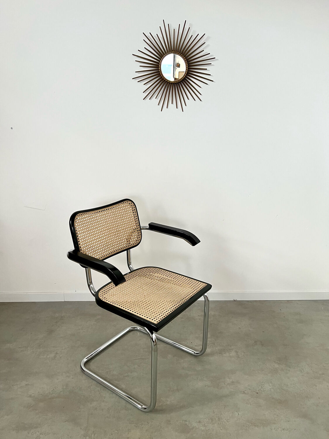 Old armchair Cesca B64 design Marcel Breuer 1970 Made in Italy