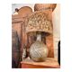 Large vintage stoneware lamp