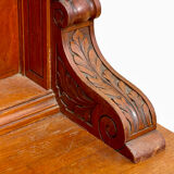 Renaissance style walnut buffet bookcase