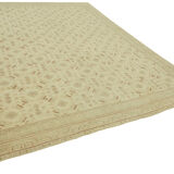 Hand-knotted persian antique 1970s 285 cm x 372 cm beige wool carpet