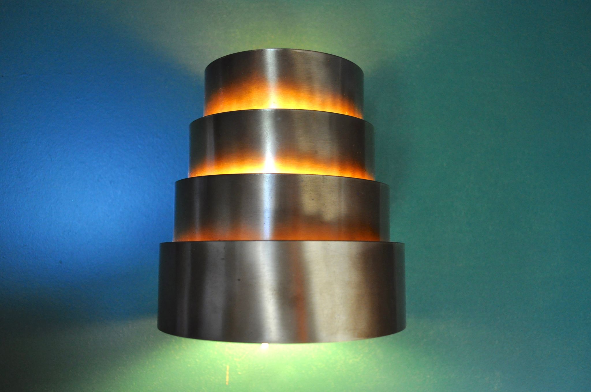 Applique en laiton "V312" Hans-Agne Jakobsson Suède 1960's