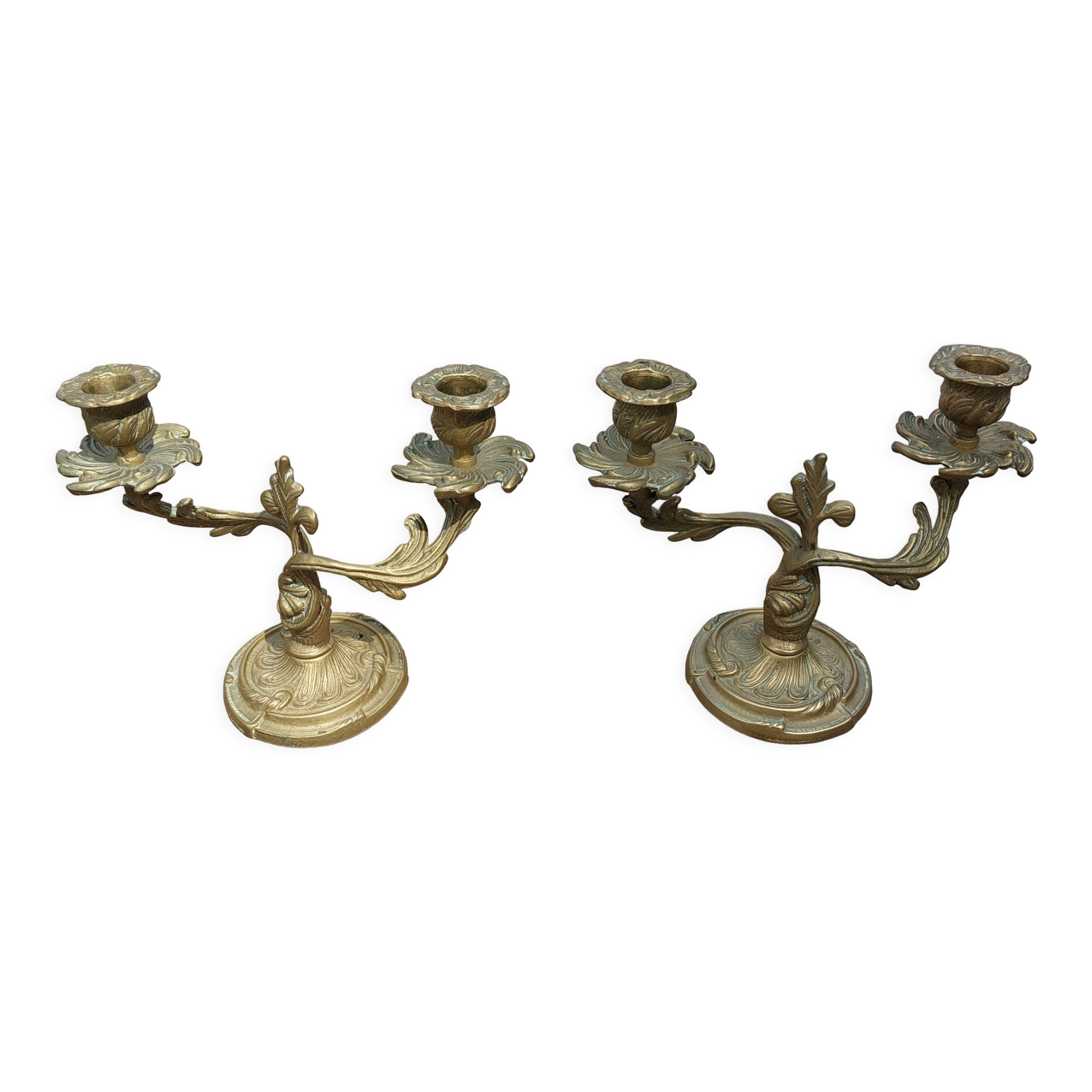 Bougeoirs en laiton