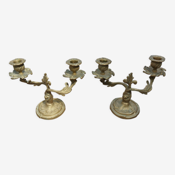 Brass candlesticks