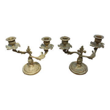 Bougeoirs en laiton