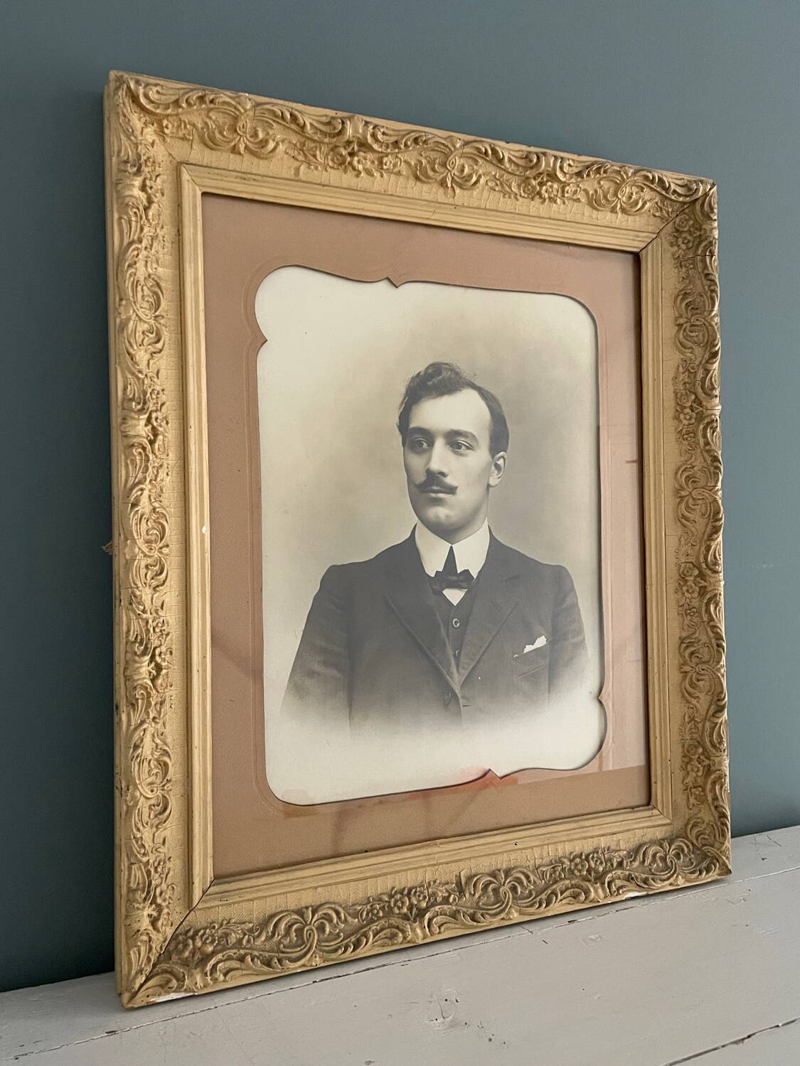 Pair of 19th century portrait photos by Pierre Grandjean