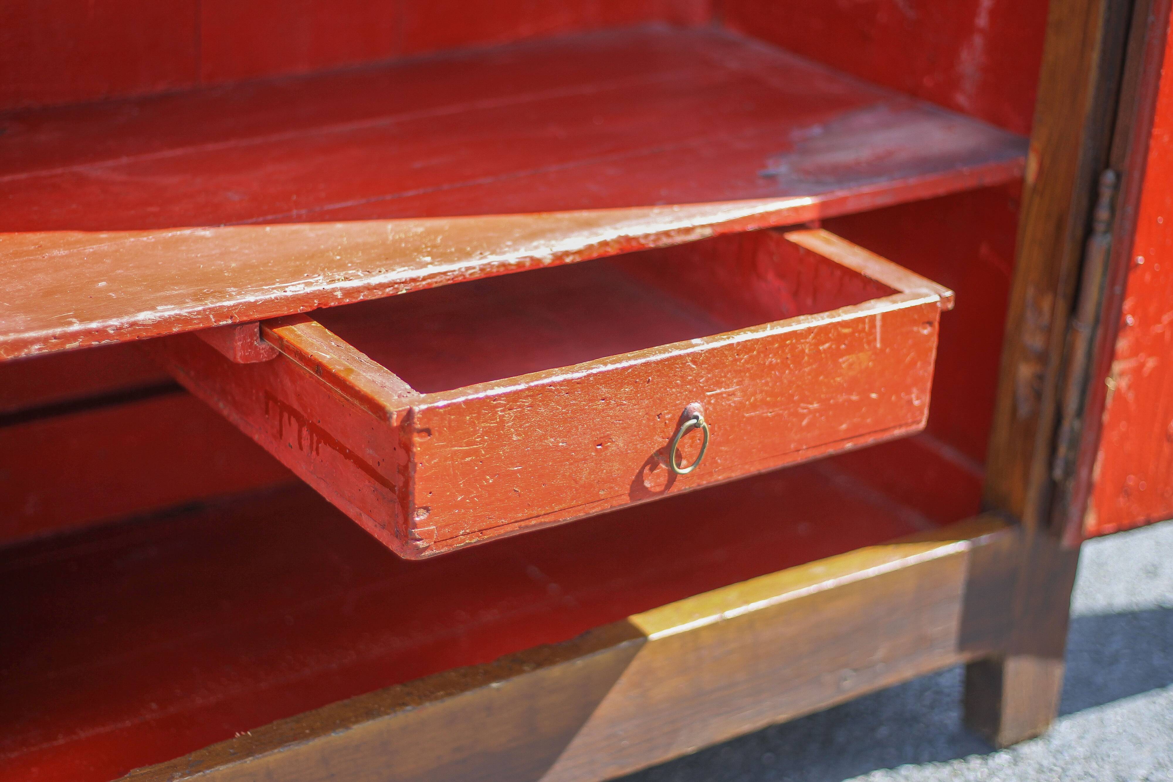 Antique 1-door cabinet, wooden storage cabinet, jam maker, cabinet, small cabinet, interior decor