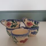 5 Quimper egg cups