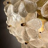 Modern mid-century wall lamp with floral pattern by Ernst Palme, 1960s