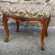 antique Louis XV Rocaille Rococo French vintage ottoman stool footstools