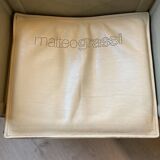 MATTEO GRASSI leather armchair with cushion