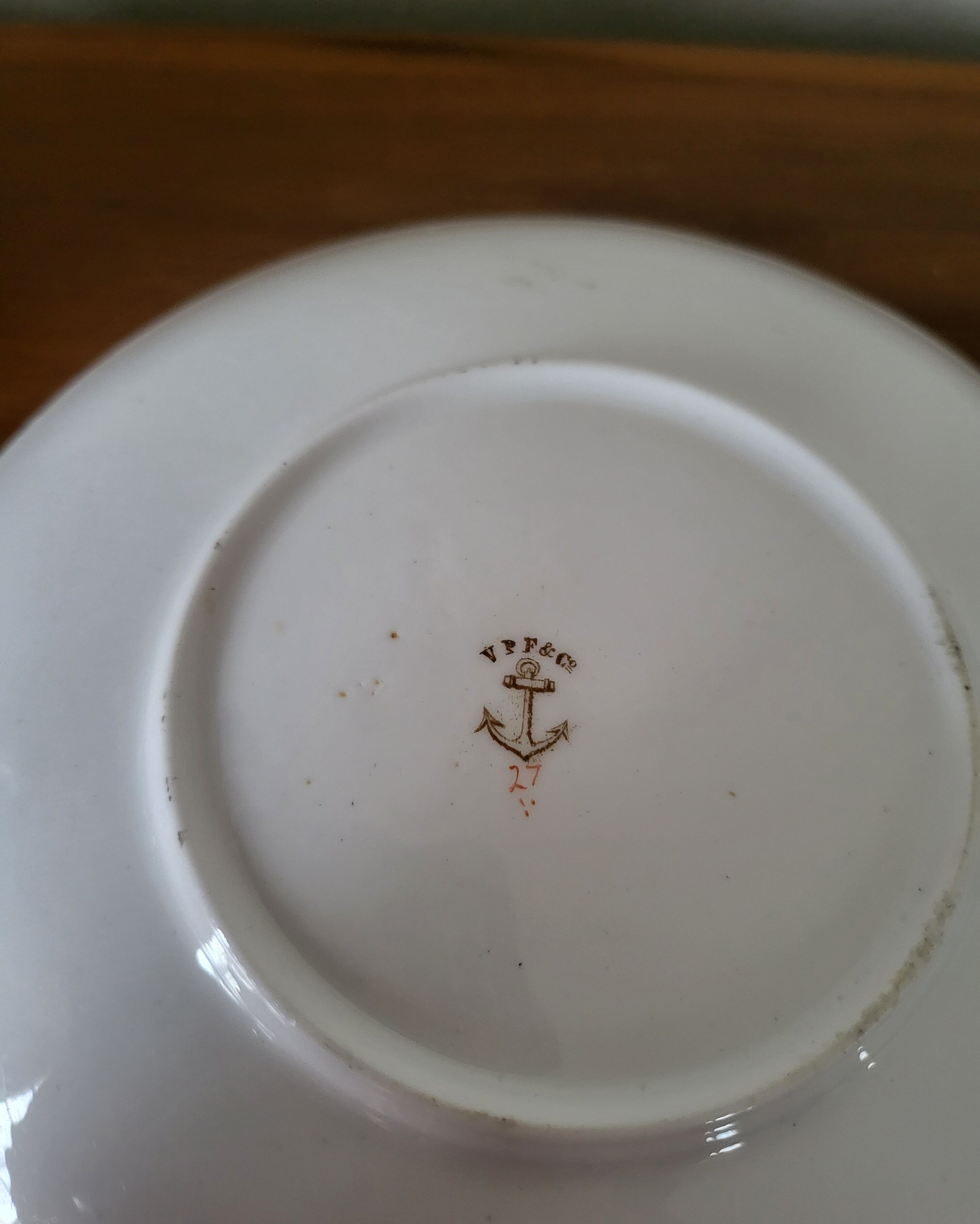 Large Tea or Chocolate Cup in Porcelain VPF Minton Decor