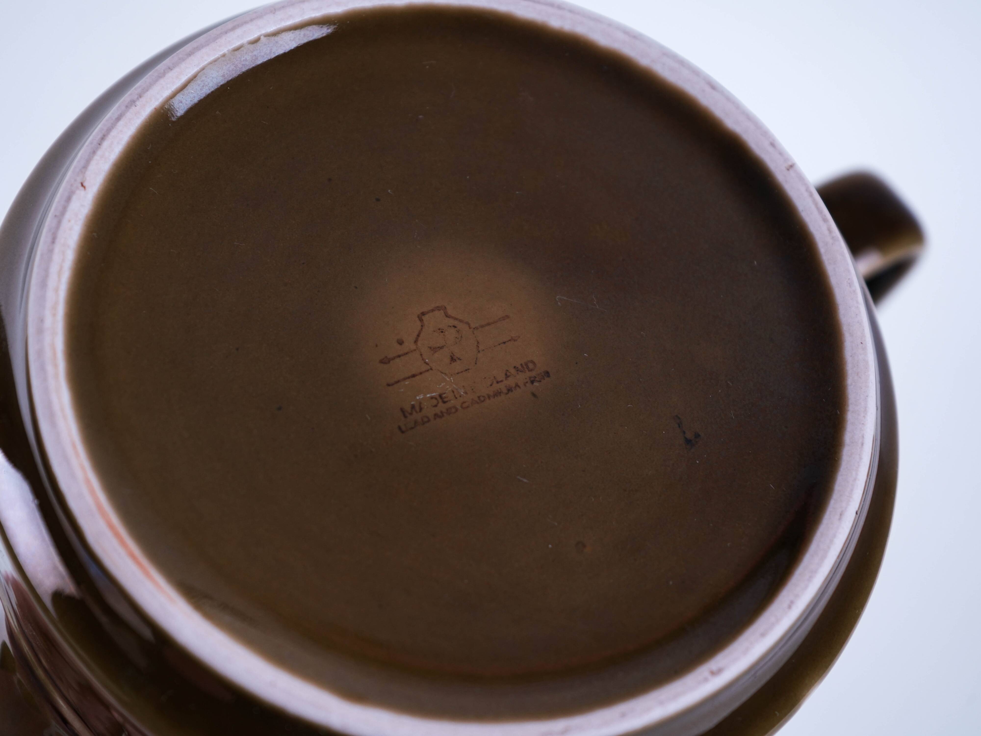Ceramic teapot, Polish design, 1980s, made in Poland