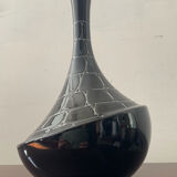 Vase soliflore vintage en céramique émaillée