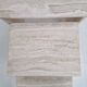 Italian 1980s Grooved Travertine Nesting Tables – Set of 3