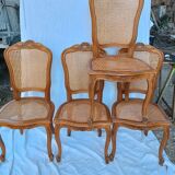 Regency style chairs wood and canning