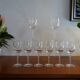 8 glasses red wine crystal of Arques, model fleury epi, 17,6 cm