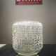 Old ceiling lamp lamp vintage white glass diamond tip ø 14 cm 100% 1970 vintage