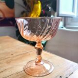 Set of four rosaline champagne glasses