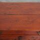 Antique Cabinet in Red/Brown with 2 Doors and a Drawer with Working Lock
