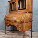 Louis XVI period cylinder office in blond mahogany around 1760-1780