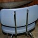 Vintage ski and chrome chair 1950