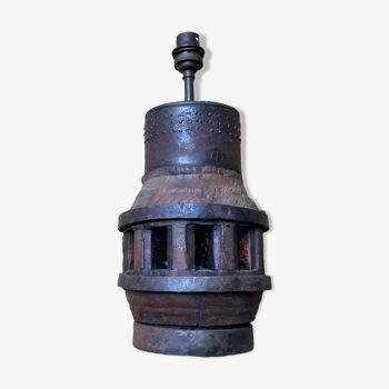 Pied de lampe à poser vintage moyeu roue