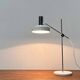Mid-Century Modern German Minimalist White and Chrome Table Lamp from Kaiser Leuchten, 1960s
