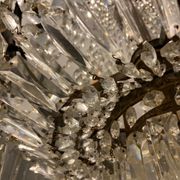 Lustre italien en cristal, années 1940