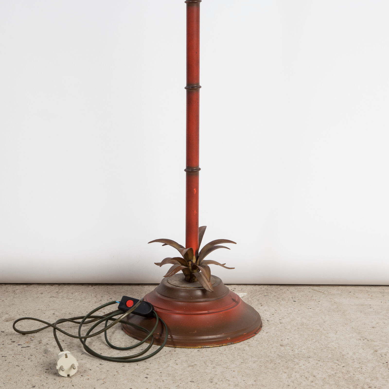 Vintage palm tree floor lamp