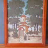 Oil on orientalist panel mid-19th century