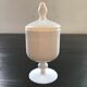 White opaline pot