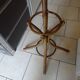 Vintage curved wood parrot coat holder