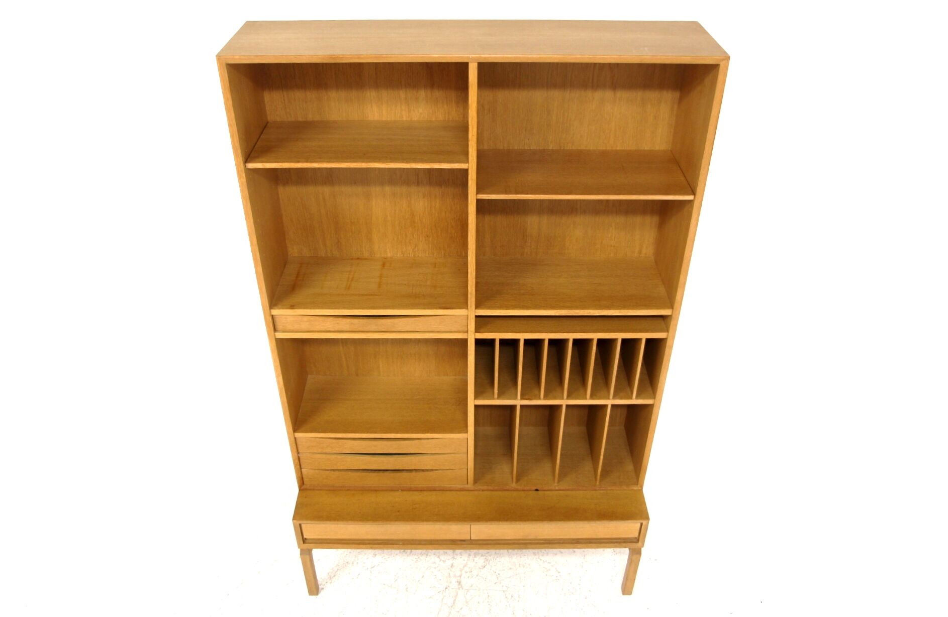 Oak library, Marian Grabinski, Möbel-Ikea, sweden, 1960