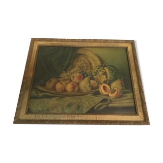 Chromolithographie Nature morte