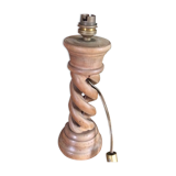 Pied de lampe en bois
