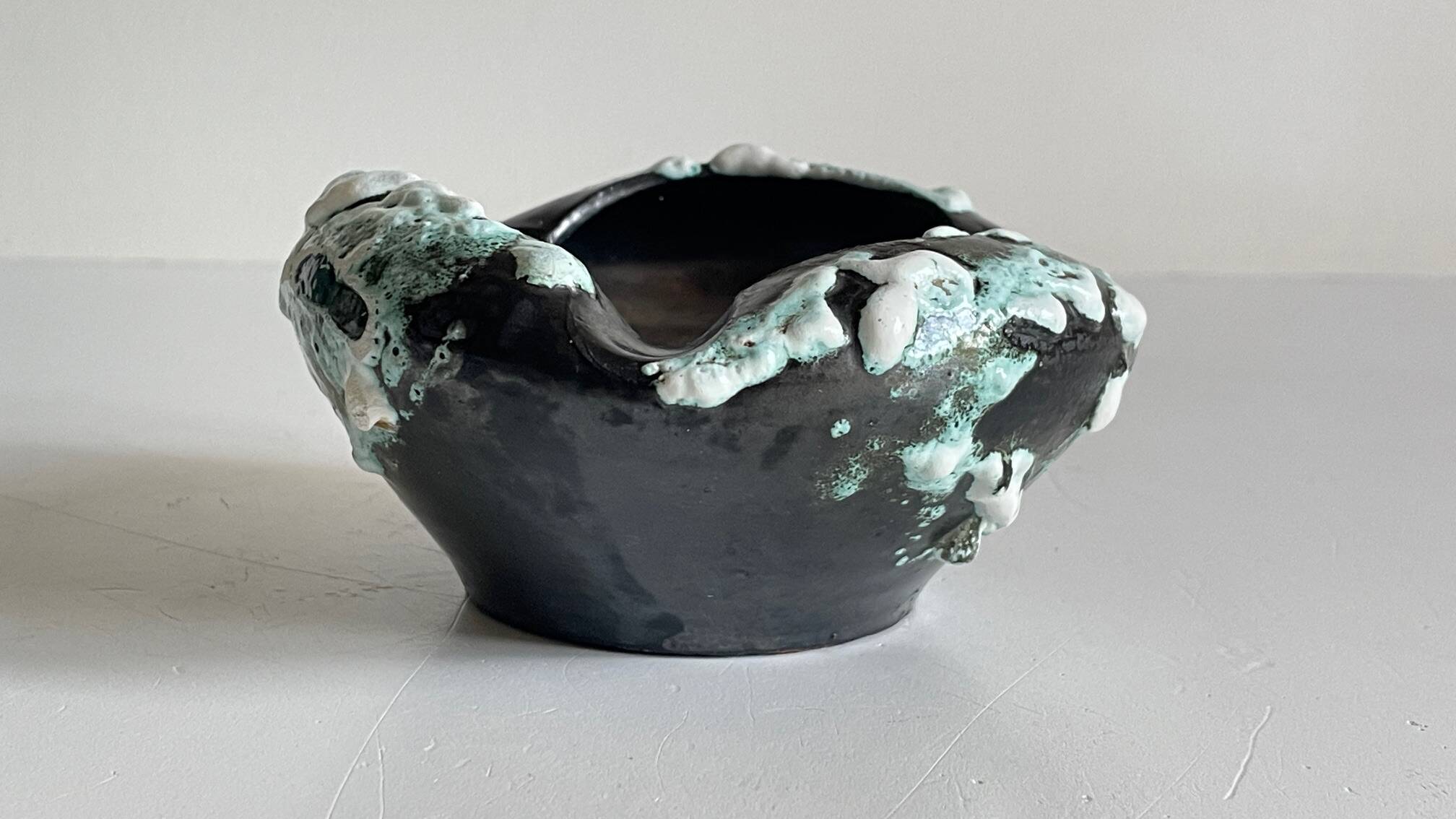 Cyclops Ceramic Ashtray Annecy France Vintage