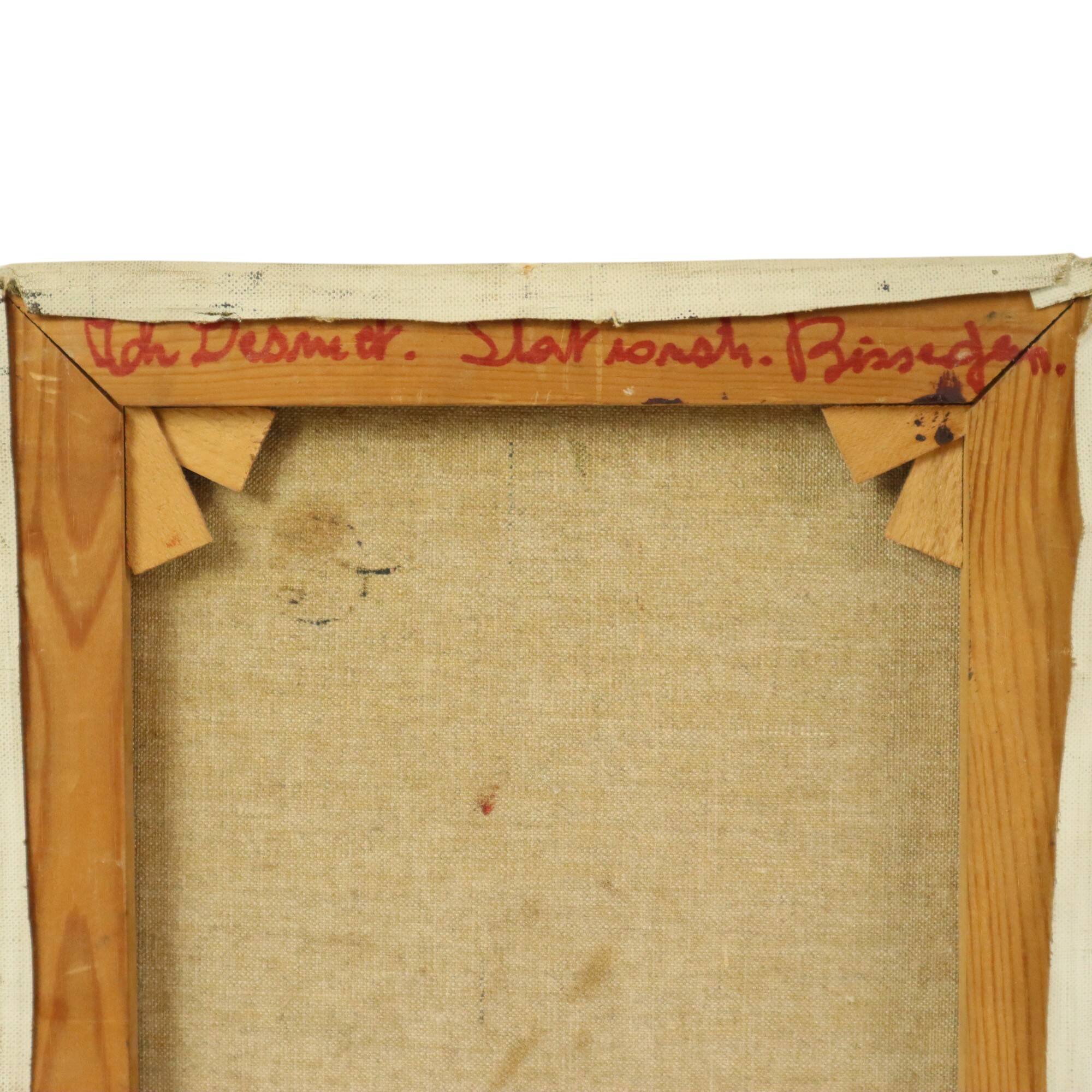 Flowers Still Life Painting Oil on Canvas Amateur Signed