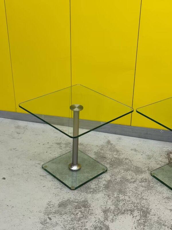 Tables d'appoint en verre draenert allegro 1011 – ensemble de 2 (le prix est pour une)