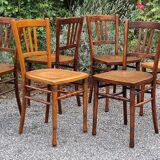 6 chairs bistrot companion 30/40s