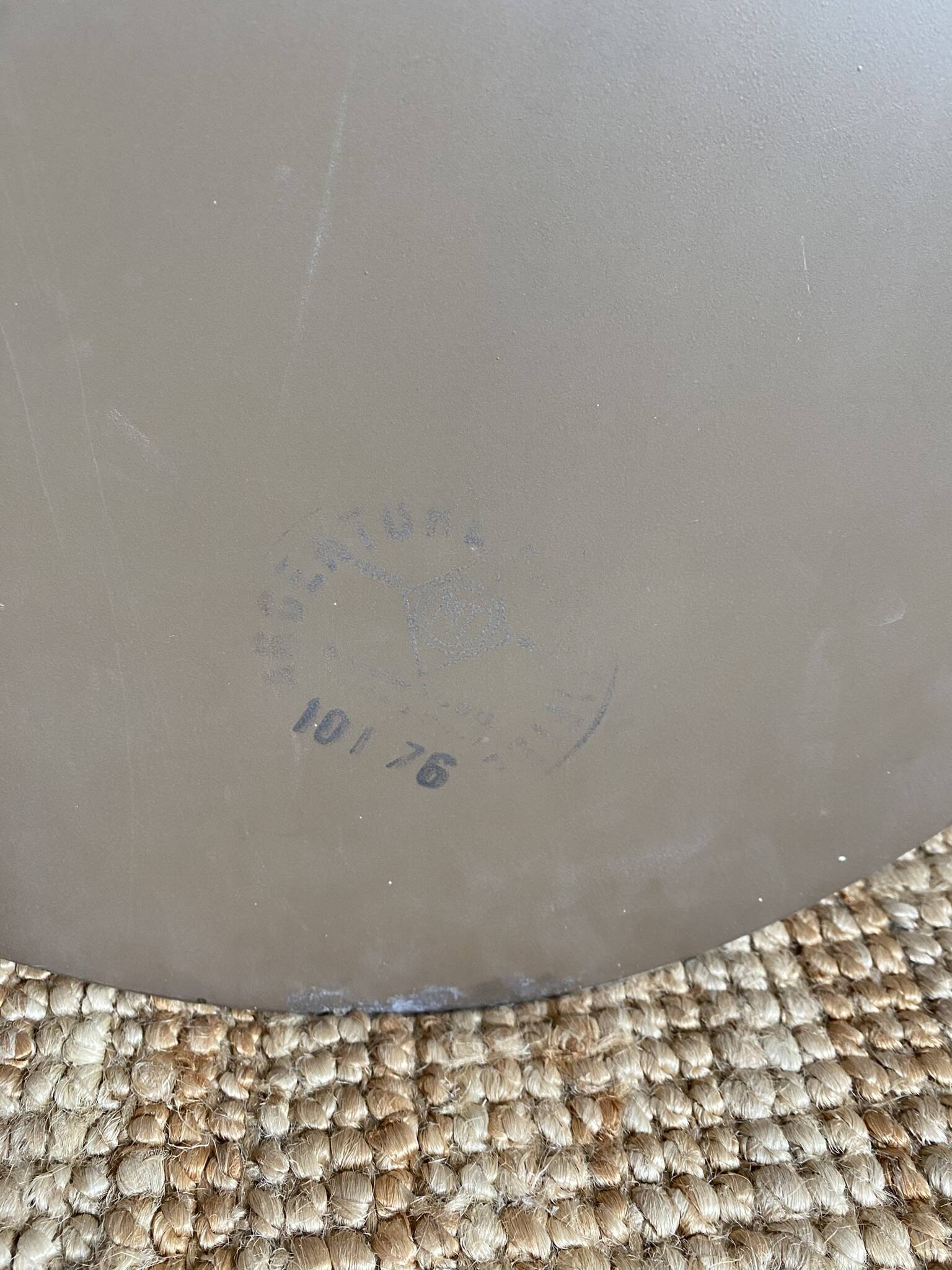 Large vintage beveled mirror