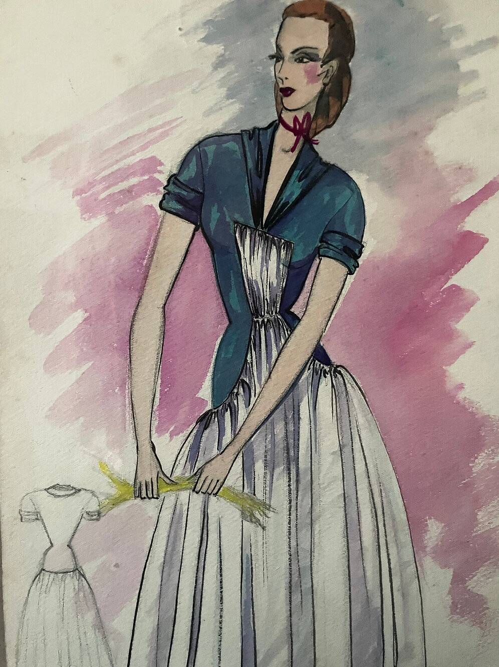 Fashion drawing G. Mazoyer