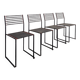 Série de 4 chaises style Memphis