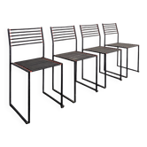 Série de 4 chaises style Memphis