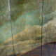 Screen by Bernard Cuenin with lacquered landscape, circa 1970