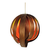 Moderne du milieu du siècle - Lampe lune - Style Verner Panton - teck - années 60
