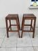 Pair of vintage oak stools