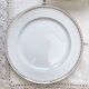 7 vintage flat plates in golden white porcelain BAVARIA model "Annabell"